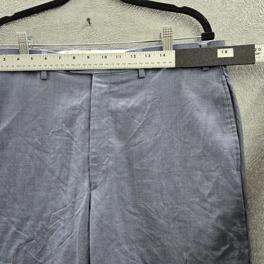 Lauren Ralph Men Pants 36W/34L Blue Wool Dress Pants‎ Total Comfort 33